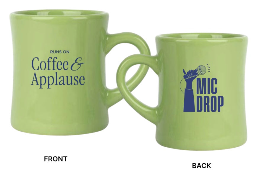 “Runs on Coffee & Applause” Mug